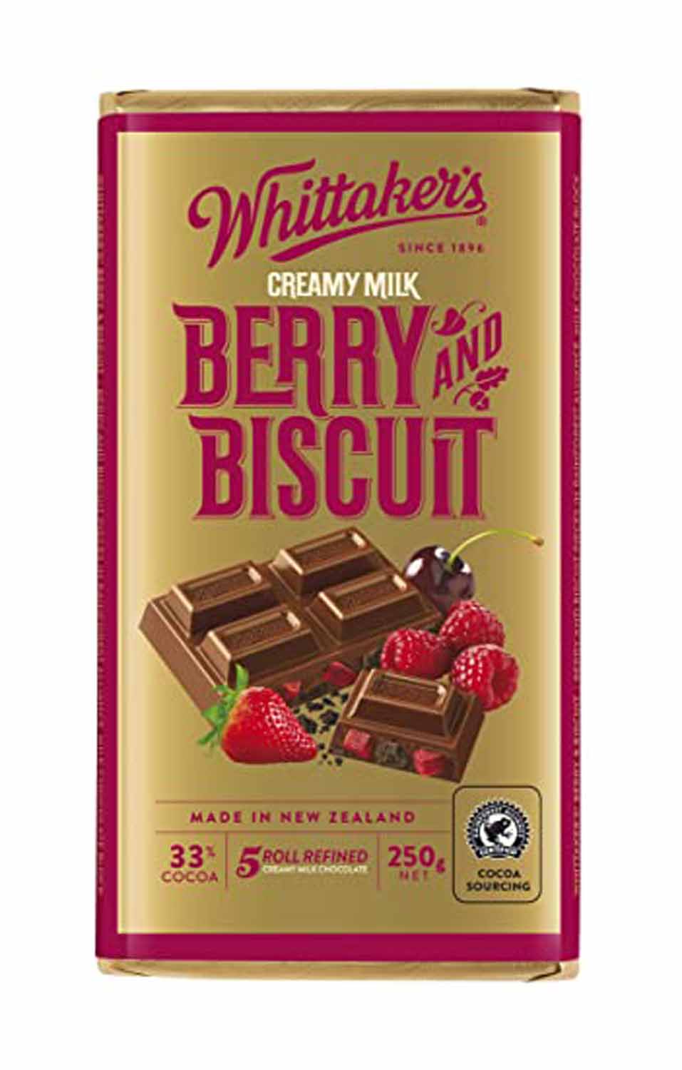 Whittaker's Berry and Biscuit Block 250g